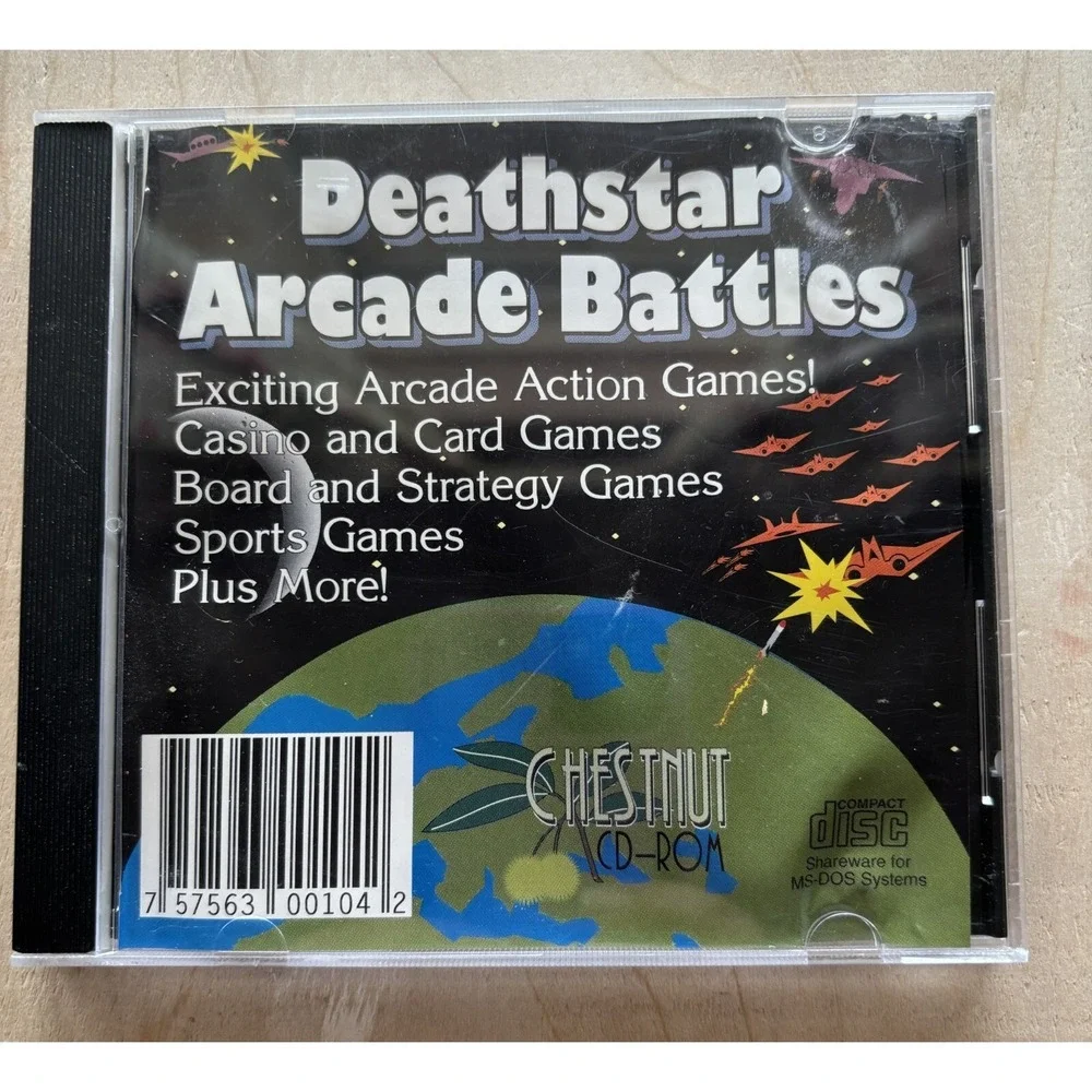 Deathstar Arcade Battles CD 1993 Chestnut Vintage CD-ROM